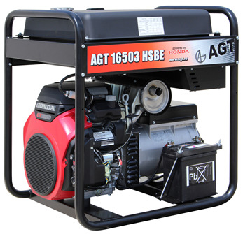 Бензиновий генератор AGT 16503 HSBE R45
