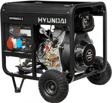 Дизельный генератор Hyundai DHY 8000LE-3